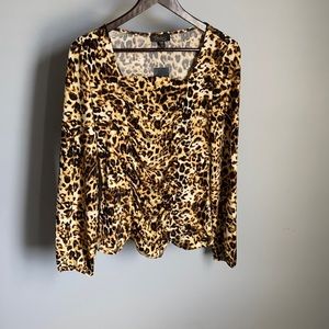 NWT! Thalia Sodi Ladies Cheetah Print  Blouse